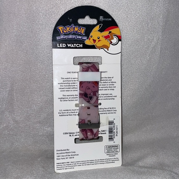 NWT Pokemon LED Watch with Purple Design - Picture 3 of 3